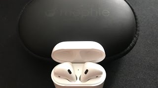 Apple AirPods and the Mophie Power Capsule [upl. by Atisusej147]