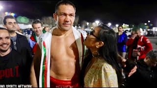 UNSEEN FOOTAGE KUBRAT PULEV MOMENTS BEFORE KISSING REPORTER JENNY SUSHE [upl. by Clorinde]