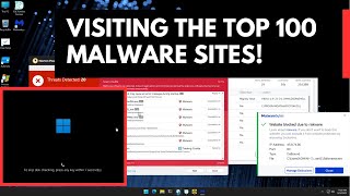 Downloading and running the 100 Malware links [upl. by Otanutrof]