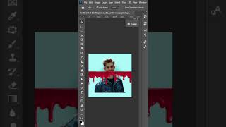 Dripping EffectPhotoshop design Photo Editing easy Tutorial yt youtubeshorts [upl. by Noami288]