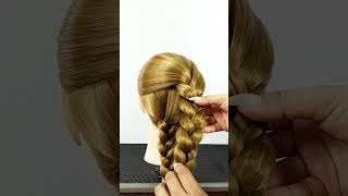 Easy Hairstyle For Beginners hairstyle foryou youtubeshorts shortvideo shorts fyp shortvideo [upl. by Ellehsem]