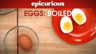 How to SoftBoil amp HardBoil Eggs  Epicurious Essentials How To Kitchen Tips  Eggs [upl. by Puto353]