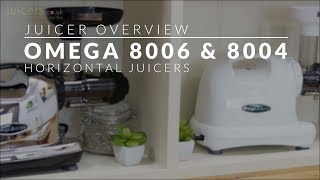 Omega 8006 amp 8004 Horizontal Juicer Overview [upl. by Hemminger653]