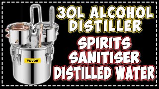 30L 8Gal Distillery  Alcohol Distiller  Distilled Water  Spirits  Stainless  Fermenter  VEVOR [upl. by Ilse]