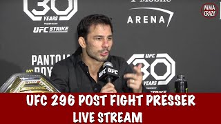 UFC 296 Edwards vs Covington Post Fight Press Conference Live Stream [upl. by Arahc192]