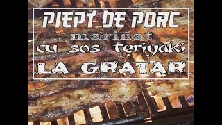 Frigarui din piept de porc marinat cu teriyaki la gratar  Bucataria lui Radu [upl. by Ynaittirb]