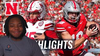 Reacting To Nebraska Cornhuskers vs No 4 Ohio State Buckeyes Highlights  FOX College Football [upl. by Hibben922]