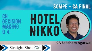 SCMPE  CA Final  Decision Making Hotel Nikko [upl. by Garbers]