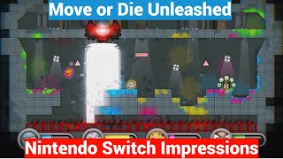 Move or Die Unleashed Nintendo Switch Gameplay  Impressions  A Great LocalOnline Party Game [upl. by Cormick]