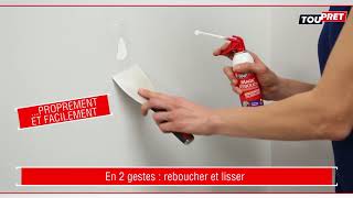 COMMENT REBOUCHER FACILEMENT UN TROU OU UNE FISSURE AVEC MAGICREBOUCH AEROSOL [upl. by Gilroy]