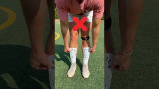 HOW TO WEAR SHIN PADS football soccer fifa ronaldo messi shorts goal [upl. by Grover]