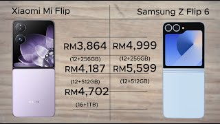 Samsung Z Flip 6 and Xiaomi Mix Flip comparison [upl. by Latoyia]