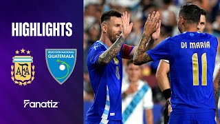 Argentina 41 Guatemala  Extended Game Highlights  International friendly 2024 [upl. by Hsirahc]