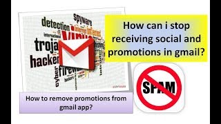 How can i stop receiving social and promotions mail in gmail  Remove promotions mail in gmail [upl. by Penoyer]