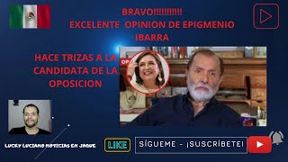 BRAVO EPIGMENIO HACE TRIZAS A LA CANDIDATA DE LA OPOSICION [upl. by Acirema]