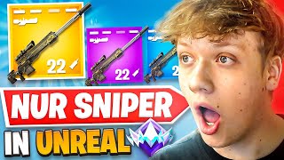 DIE ONLY SNIPER CHALLENGE IN UNREAL RANKED 🎯🔥 EXTREM HEFTIG [upl. by Rehpitsirhc440]