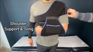 Shoulder Support and Sling How to Measure and Wear Properly [upl. by Lundquist]