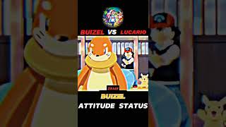 BUIZEL VS LUCARIO BUIZEL ATTITUDE STATUS  shortsfeed pokémon ytshorts viralshorts [upl. by Anaed]