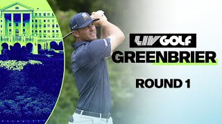 LIV GOLF GREENBRIER  ROUND 1  AUG 16 2024 [upl. by Egreog231]