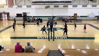 Muskegon vs Holton Girls Volleyball 101924 [upl. by Eadas]