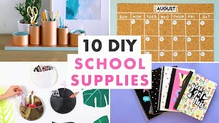 10 DIY School Supplies Calendars Organizers and Notebooks  HGTV Handmade [upl. by Ardnahs]