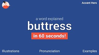 BUTTRESS  Meaning and Pronunciation [upl. by Mercer]