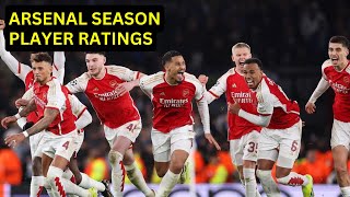 ARSENAL 202324 SEASON PLAYER RATINGS [upl. by Entsirhc]