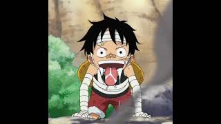 Kid luffy was so cuteeven though he was an idiot 🐵 onepiece luffy ace fyp [upl. by Noxas]