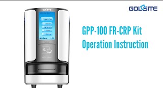 Goldsite Automatic Specific Protein Analyzer GPP 100 FR CRP kit Operation Instruction [upl. by Arleen]