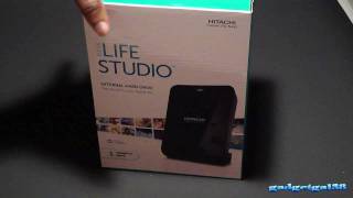 Desk Life Studio External Hard Drive by Hitachi Unboxing [upl. by Favrot]