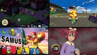 MULTISCREEN GAMING STREAM 10224 mariokart rerun gaming mugen yugioh livestream live [upl. by Eerat]