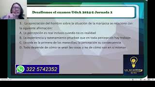 Respuestas examen UdeA 20242 J2 [upl. by Eri]