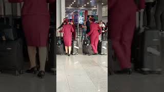 pilot cabin crew of QATAR AIRWAYS airport airline qatarairways youtubeshorts GatchieJr33 [upl. by Delphinia1]