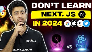 React vs Nextjs Which Should You Learn in 2024  Difference Between React and Next js [upl. by Albemarle]