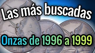 Onzas Libertad de Plata de 1996 a 1999 Las más escasas y buscadas Mexican coins [upl. by Epillihp]