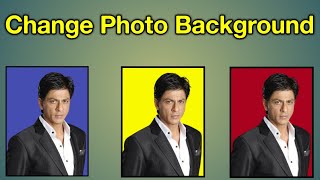 Photo Ka Background Blue Kaise Kare  How To Change Photo Background Colour [upl. by Bodnar845]