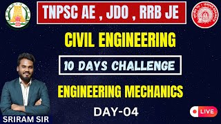 Engineering Mechanics REVISION CLASS  DAY 04 IN TAMIL  CIVIL TNPSC AE  JDO  RRB JE  KTA [upl. by Maddox]