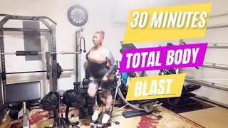 30Minute Fat Burning Workout Best for Busy Moms Mini Stepper [upl. by Bashee]