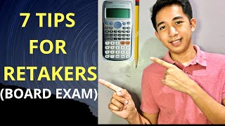 7 Tips for RETAKERS BOARD EXAM [upl. by Enitsirk]