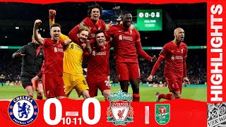 Highlights Chelsea 00 Liverpool  Kelleher the hero as Reds win the Carabao Cup on penalties [upl. by Elephus375]