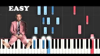 Mac Miller  2009 SLOW EASY PIANO TUTORIAL [upl. by Retsub]