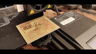 Etching a PCB with the help of a 3D printer [upl. by Essie]