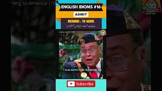 Learn English idioms with TV Series 15  ADMIT shorts english idioms [upl. by Kathryne]