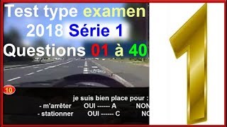 Code de la route Version française Série 1 Permis de Conduire B Le test nest pas réel [upl. by Nonnaehr]