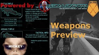 Long War Weapons Preview  XCOM Enemy Within [upl. by Oknuj658]