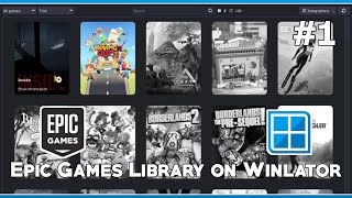 RUN Epic Games Library with Rare on Winlator 1 [upl. by Anirac51]