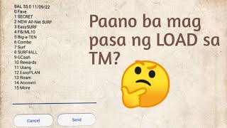 Paano mag pasaload sa TM [upl. by Cadel]