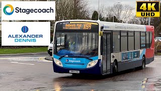 Stagecoach X59 St Andrews to Edinburgh via Glenrothes Alexander Dennis Enviro300 27140SN64OGD [upl. by Ahselak]