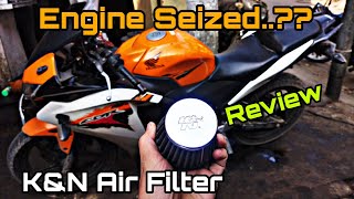 CBR 150R KampN Air Filter Review  Advantages and Disadvantages  Engine Seized [upl. by Flip757]