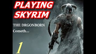 Playing Skyrim The Dragonborn Cometh part 1 No Commentary [upl. by Baldwin]